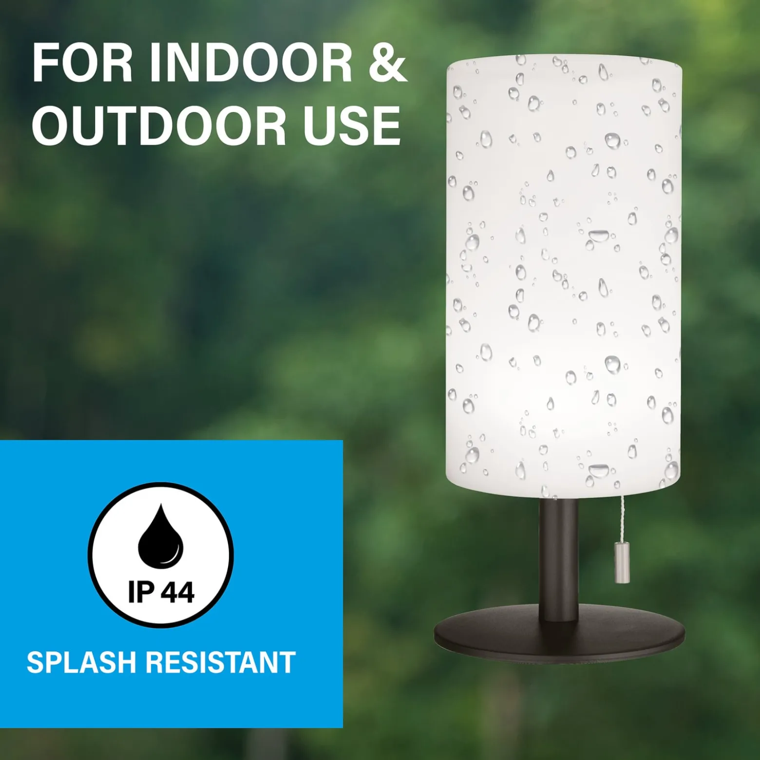 Larino LED-ladattava pöytävalaisin, korkeus 28 cm