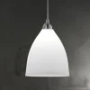 Lasinen PROVENZA-riippuvalaisin 20 cm valkoinen