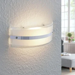Lasinen seinävalaisin Zinka LED-lamppu, 25 cm