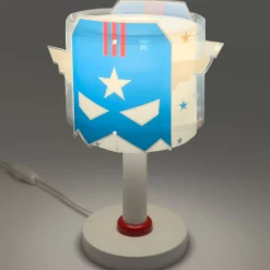 Lasten pöytälamppu Blue Hero, G4, Ø 15 cm