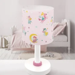 Lasten pöytälamppu Fairy Dreams, G4, Ø 15 cm