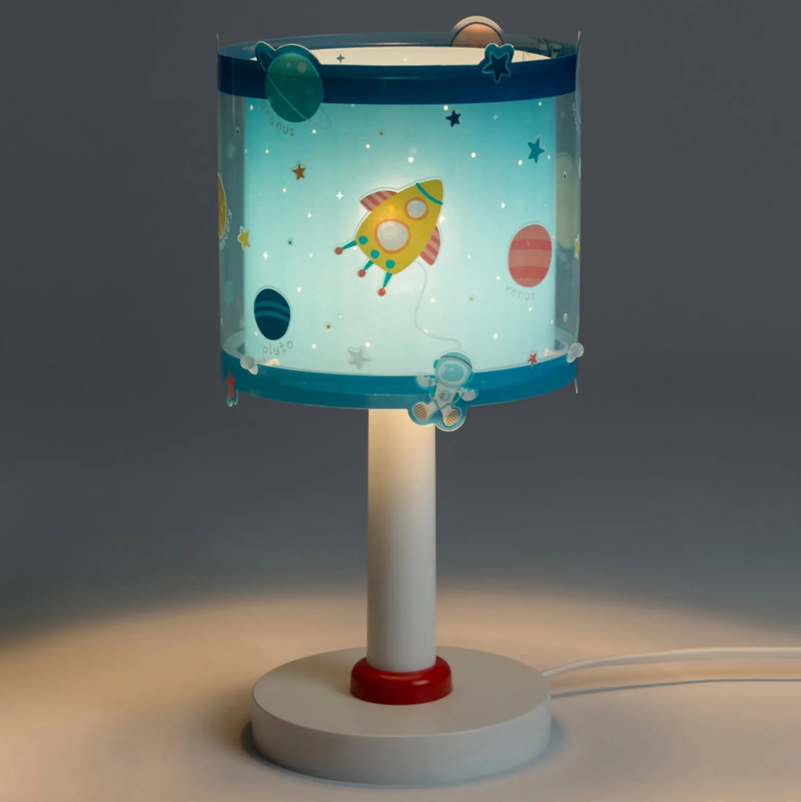 Lasten pöytälamppu Planets, G4, Ø 15 cm