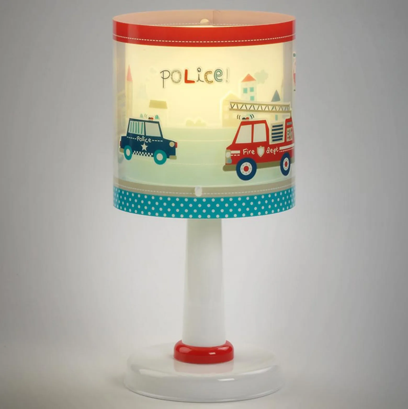 Lasten pöytävalaisin Police, G4, Ø 15 cm