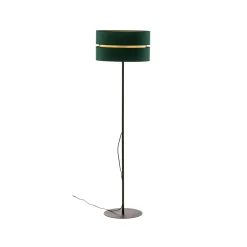 Lattiavalaisin Duo, vihreä/kultainen, Ø 40 cm, 1-lamppuinen