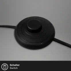 Lattiavalaisin Ekko, säädettävä, E27, musta