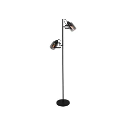 Lattiavalaisin Fumoso, 2-valo, korkeus 143 cm, musta/savunharmaa