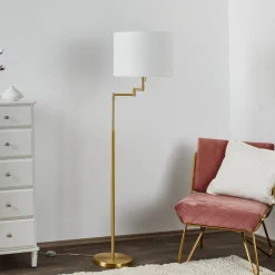 Lattiavalaisin Lilian LED-himmentimellä, messinki