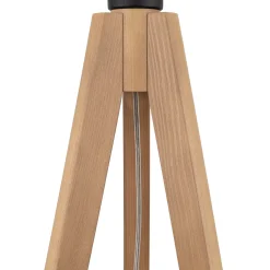 Lattiavalaisin Valaisija Walz, musta, puu, korkeus 175 cm, E27