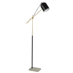 Lattiavalaisin Zaliha, musta/kulta, metalli, 120 cm, E27
