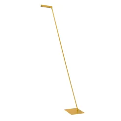 Lavale LED-lattiavalaisin, okra-keltainen, himmennettävä, korkeus 138 cm