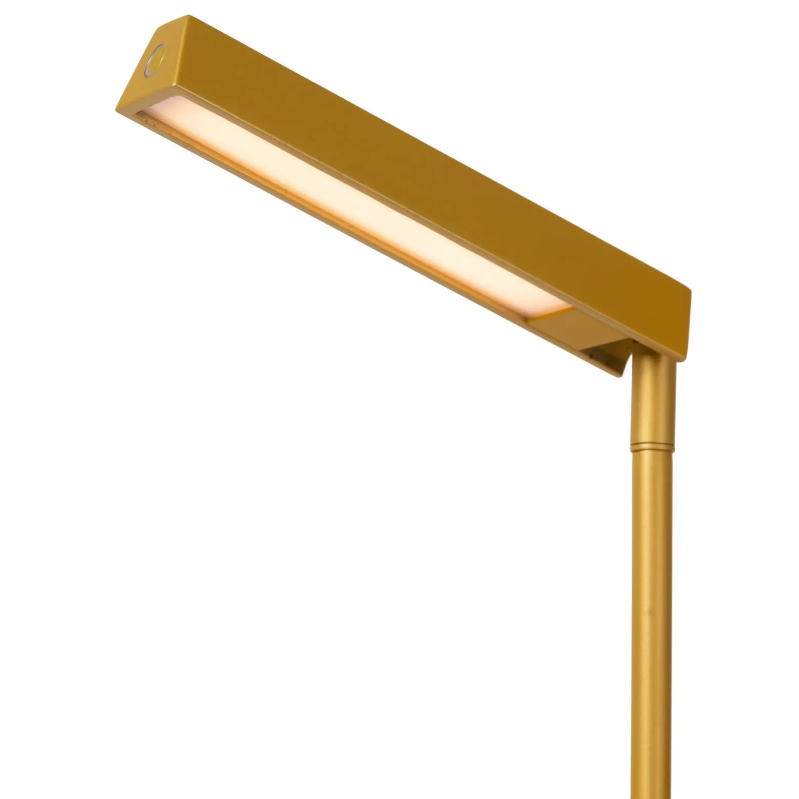 Lavale LED-lattiavalaisin, okra-keltainen, himmennettävä, korkeus 138 cm