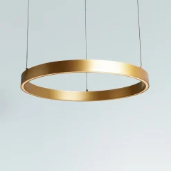 Layla-LED-riippuvalaisin, kulta, Ø 64 cm CCT, korkeussäädettävä