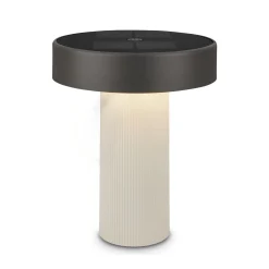 LED-akku-aurinkopöytälamppu Poga, vanhanvalkoinen/antrasiitti, IP44