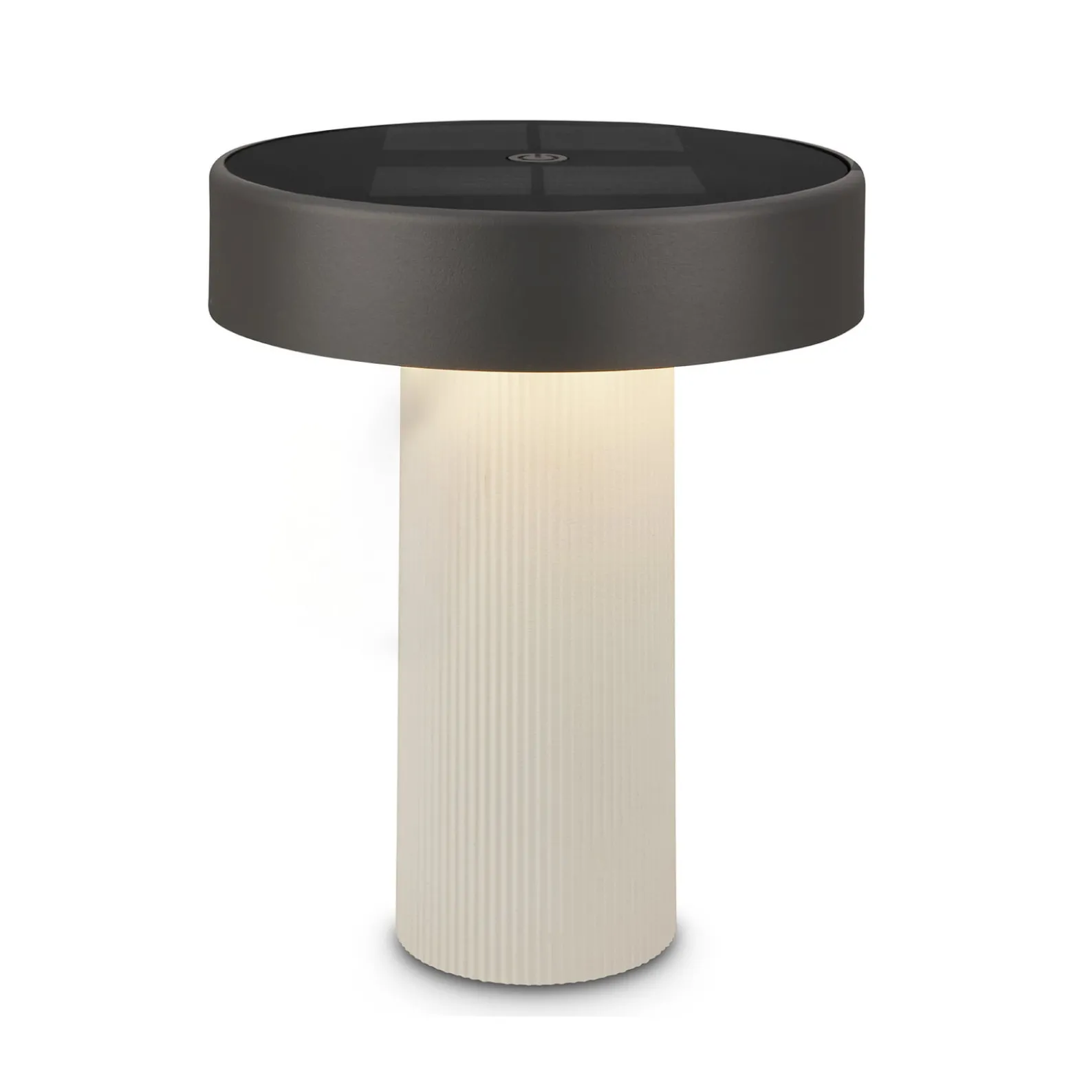 LED-akku-aurinkopöytälamppu Poga, vanhanvalkoinen/antrasiitti, IP44
