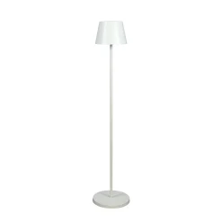 LED-akkuinen LED-lattiavalo Pomezia, valkoinen, 124 cm, IP54, USB