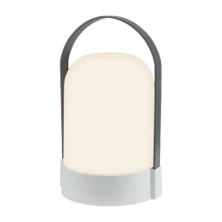 LED-akkukäyttöinen pöytälamppu ASA BIG, vaaleanharmaa/antrasiitti, 24 cm, IP44