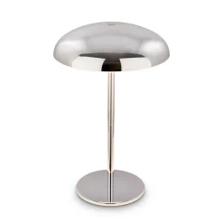 LED-akkukäyttöinen pöytälamppu Brilo unplugged Caxa 30 cm, kromi