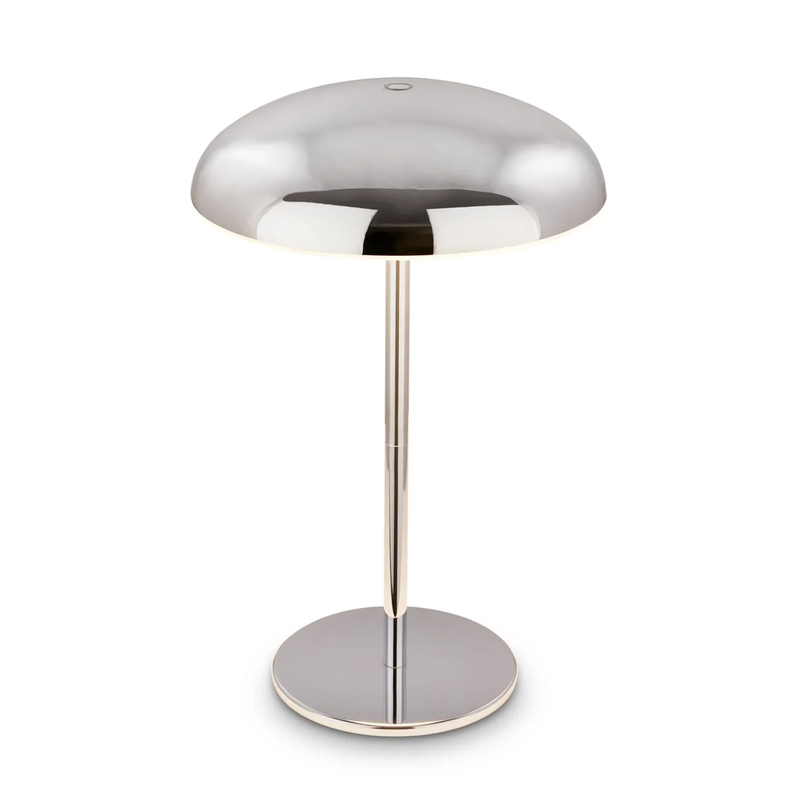 LED-akkukäyttöinen pöytälamppu Brilo unplugged Caxa 30 cm, kromi