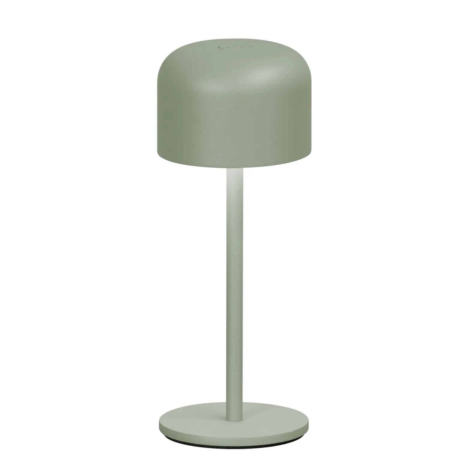 LED-akkukäyttöinen pöytälamppu Finley salviavihreä Korkeus 22 cm Metalli IP54