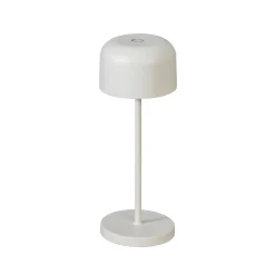 LED-akkukäyttöinen pöytälamppu Lille, korkeus 20 cm, valkoinen, IP54, USB