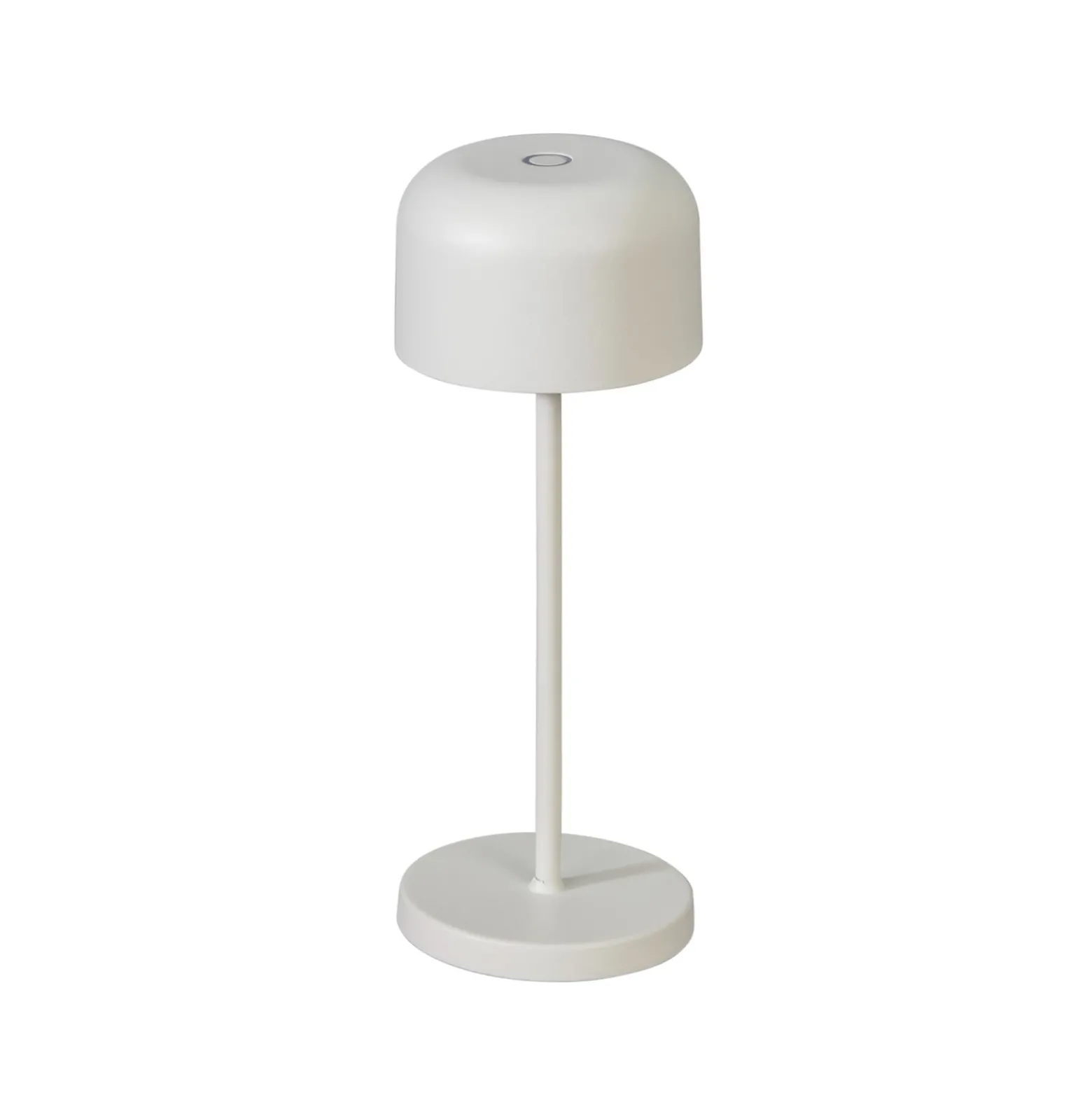 LED-akkukäyttöinen pöytälamppu Lille, korkeus 20 cm, valkoinen, IP54, USB