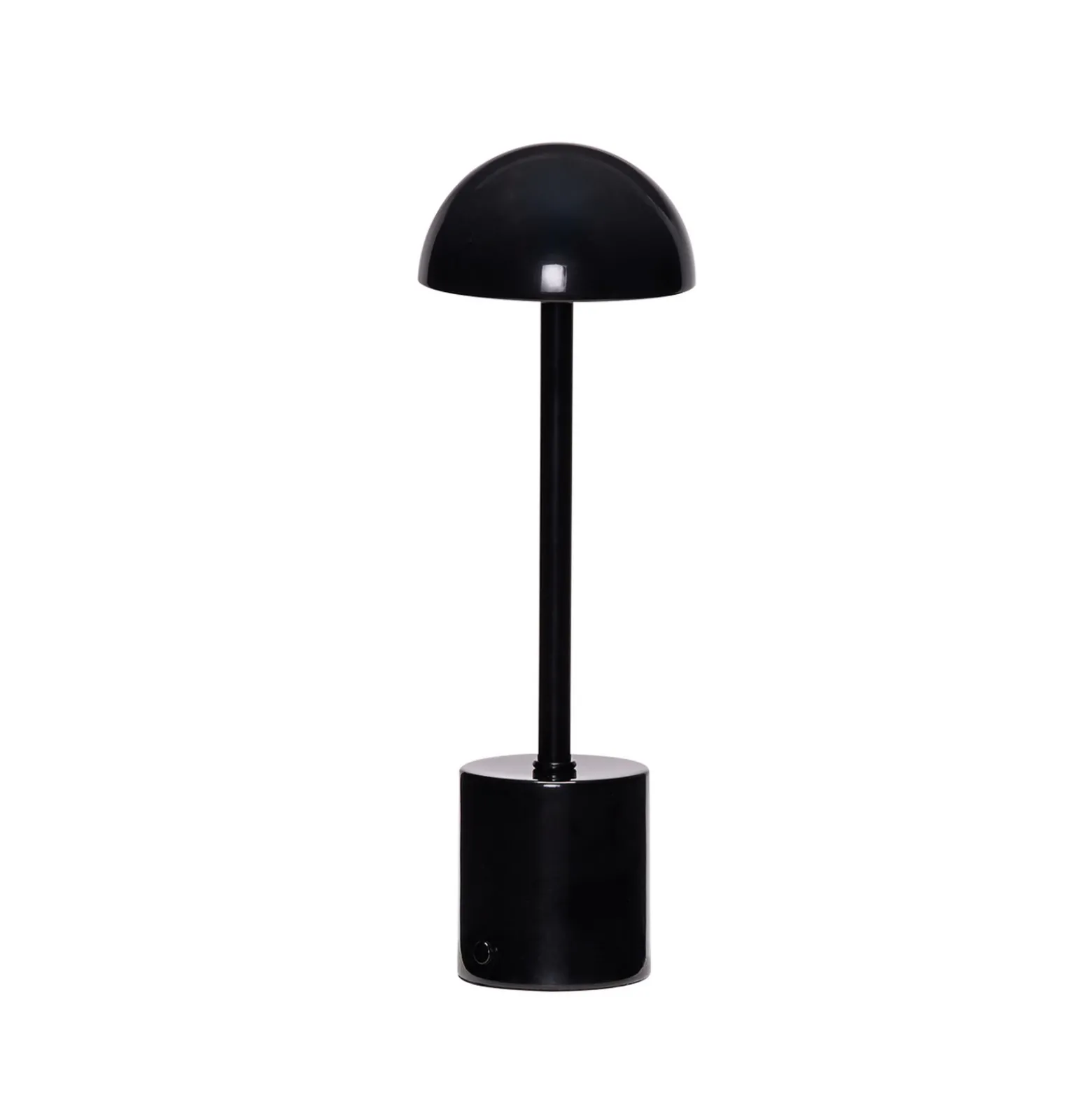 LED-akkukäyttöinen pöytälamppu Taten, musta, korkeus 30 cm, metalli