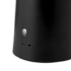 LED-akkukäyttöinen pöytävalaisin Faye Portable, musta, himmennettävä, USB