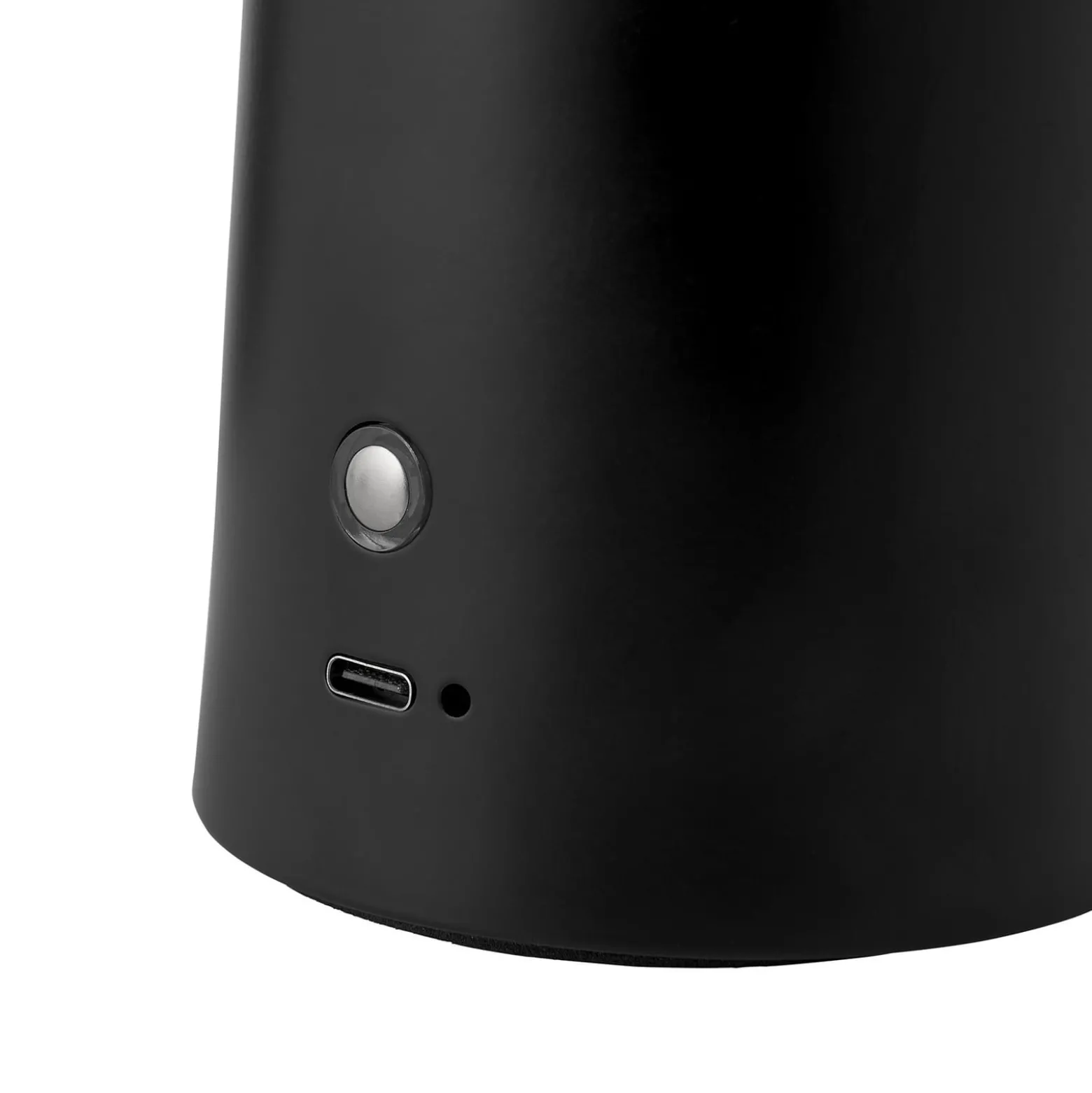 LED-akkukäyttöinen pöytävalaisin Faye Portable, musta, himmennettävä, USB