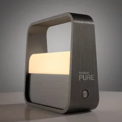 LED-akkukäyttöinen pöytävalaisin PURE Go, harmaa, alumiini