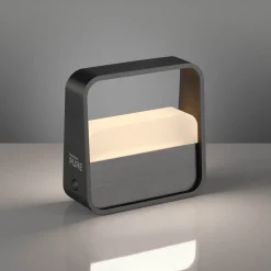 LED-akkukäyttöinen pöytävalaisin PURE Go, harmaa, alumiini