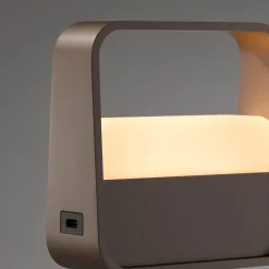 LED-akkukäyttöinen pöytävalaisin PURE Go, pronssi, alumiini