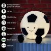 LED-akkulamppu, jalkapallo Kalle, valko-musta, pituus 14 cm