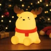 LED-akkulamppu Micha, beige, korkeus 15 cm, silikoni