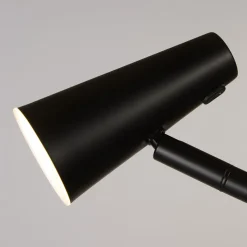 LED-akku-lattiavalaisin 10450BK, musta, korkeus 151 cm, metalli