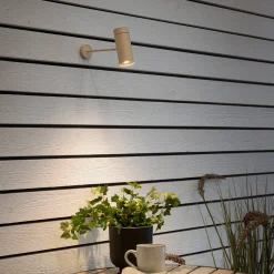 LED-akku LED-pöytävalaisin Multi, hiekanvärinen, korkeus 30 cm, IP54