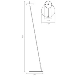 LED-akku-maavalaisin Mahina, valkoinen, korkeus 130 cm, metalli, CCT
