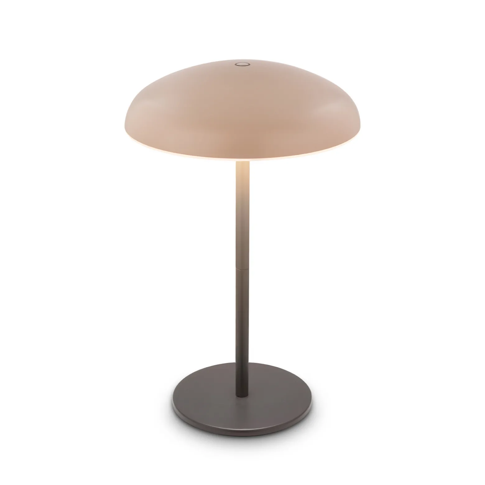 LED-akku-pöytälamppu Brilo unplugged Caxa, beige/antrasiitti