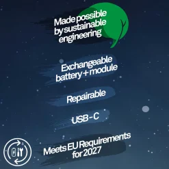 LED-akku-pöytälamppu Brilo unplugged Caxa, kuparinen