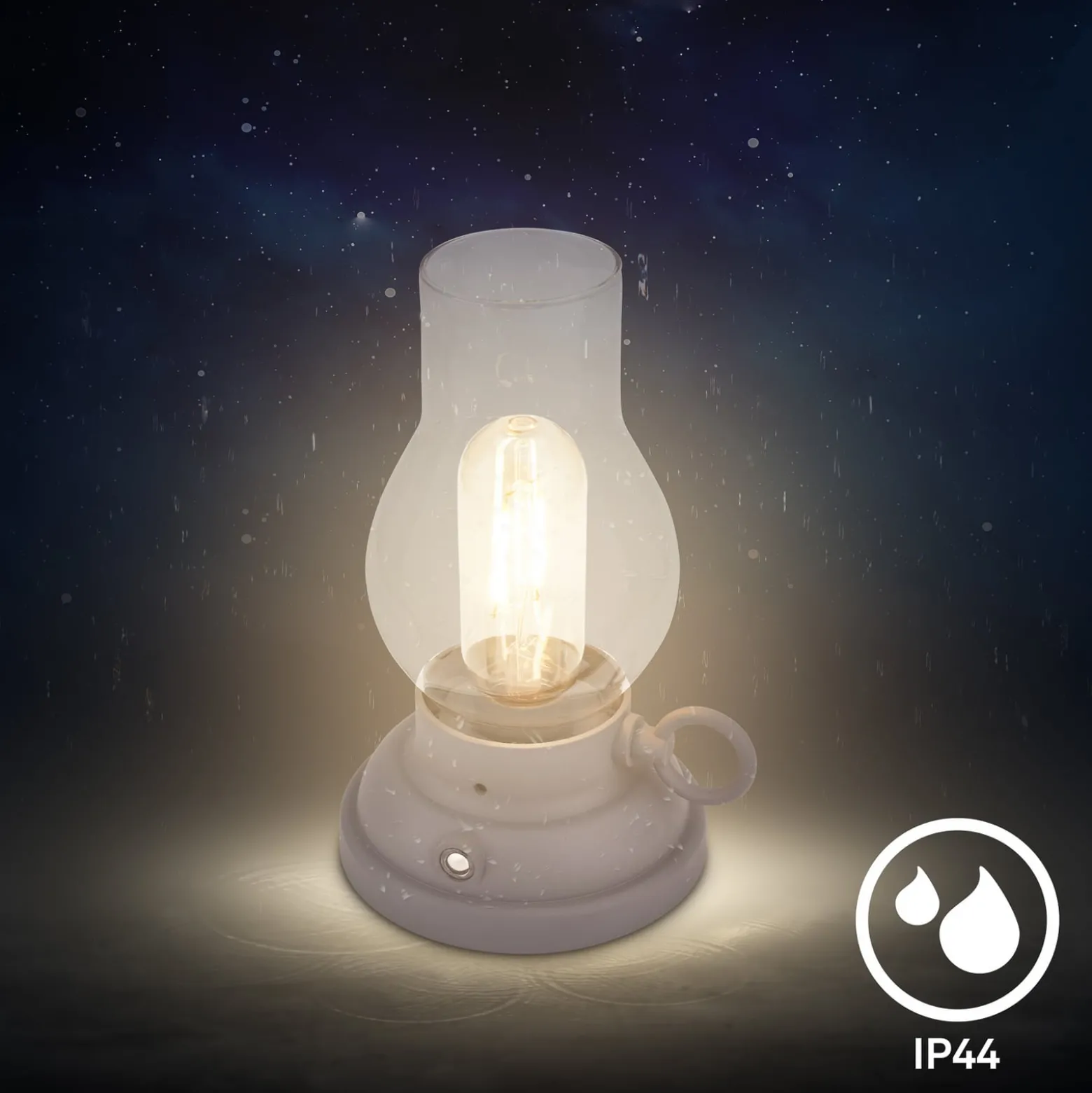 LED-akku-pöytälamppu Brilo unplugged Kanea, antrasiitti, 18 cm