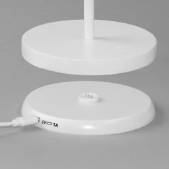 LED-akkupöytälamppu Cosenza 2.0 34cm hiekanvalk