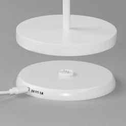 LED-akkupöytälamppu Cosenza 2.0 34cm hiekanvalk