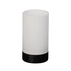 LED-akkupöytälamppu Fenya, musta/opaalimatta Korkeus 14 cm IP54