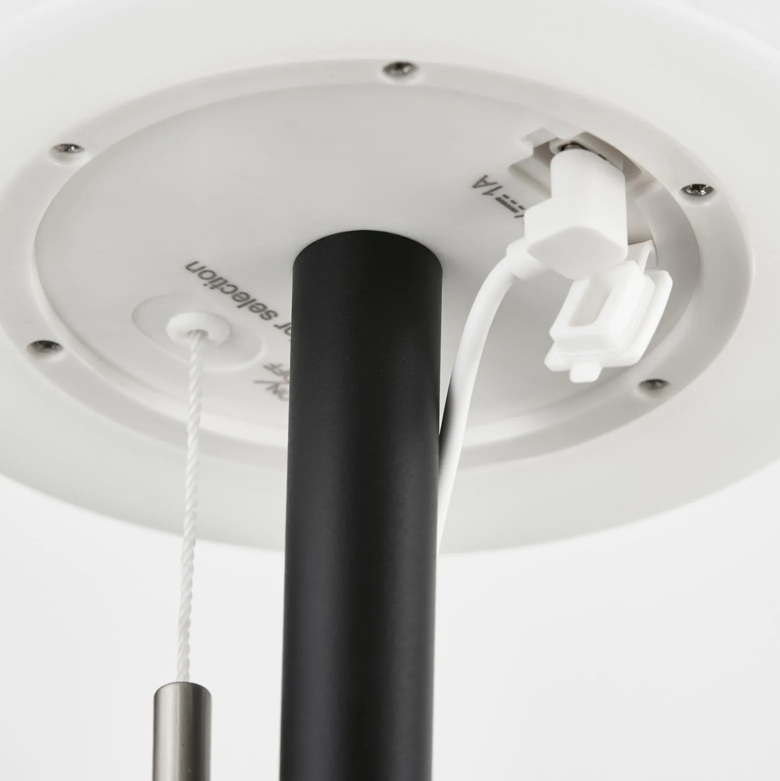 LED-akkupöytälamppu Fiumara musta/valkoinen, 2 kpl