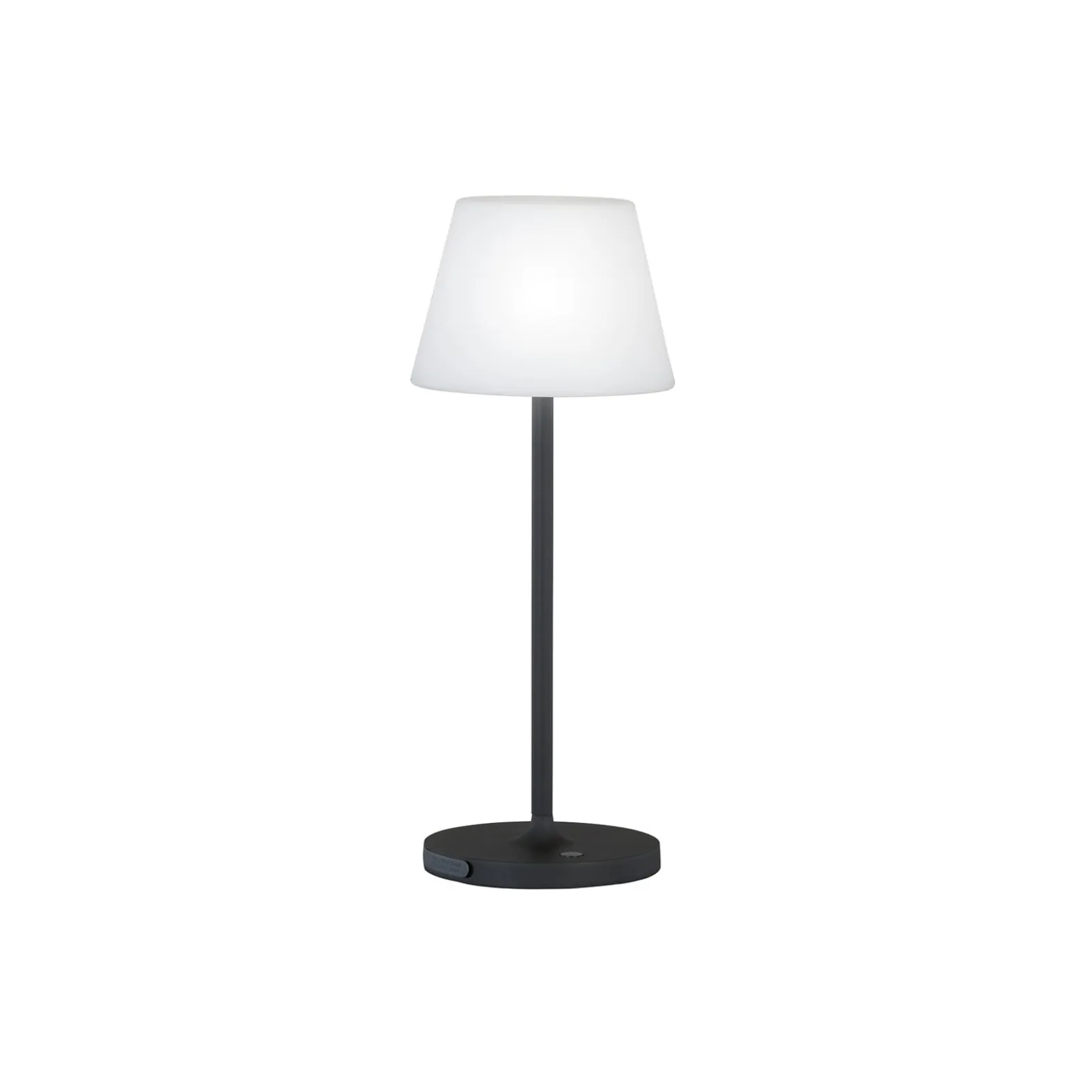 LED-akkupöytälamppu Flus, musta/valkoinen