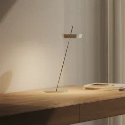LED-akku-pöytälamppu Mahina kromivärinen korkeus 36 cm metalli CCT