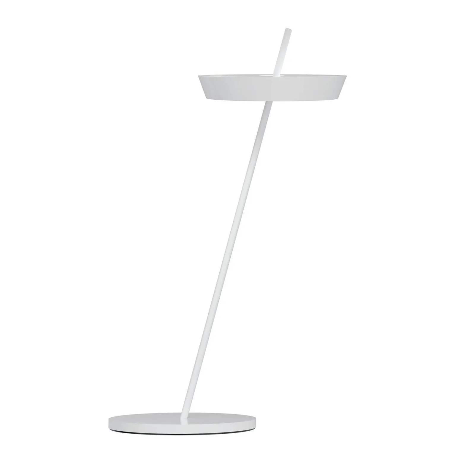 LED-akku-pöytälamppu Mahina, valkoinen, korkeus 36 cm, metalli, CCT