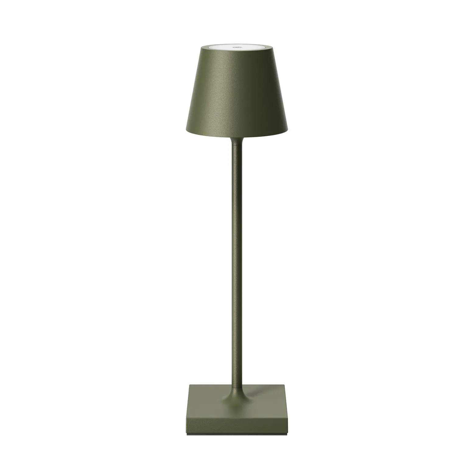 LED-akkupöytälamppu Nuindie pocket, männynvärinen, IP54, himmennettävä