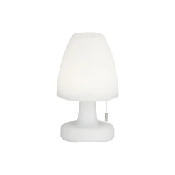LED-akkupöytälamppu Termoli kartio, korkeus 25 cm