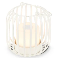 LED-akkupöytävalaisin 7279 IP44 metalli valkoinen