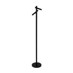 LED-akkutoiminen lattiavalo 10460BK, musta, korkeus 127 cm, CCT 2-lamppuinen